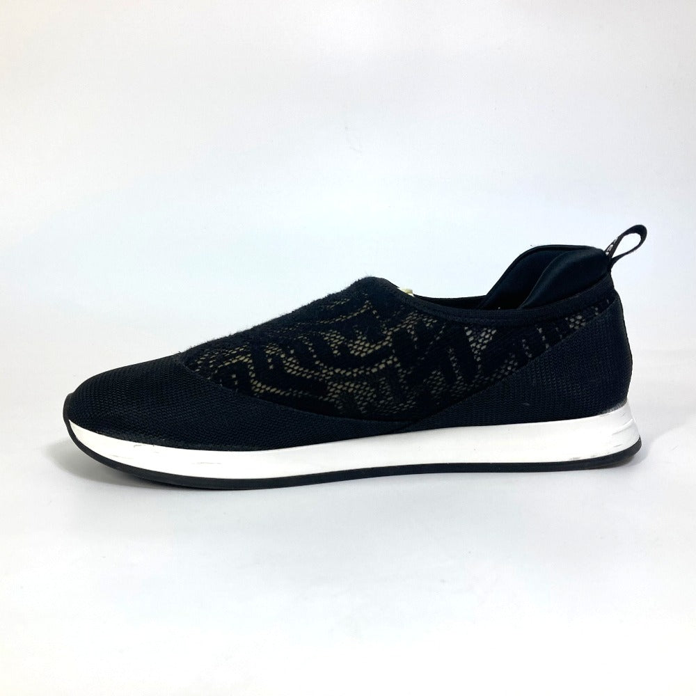 FENDI sneakers 8E8139 canvas black Zucca Women 36 Used Authentic