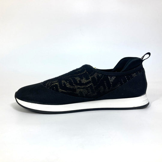 FENDI sneakers 8E8139 canvas black Zucca Women 36 Used Authentic