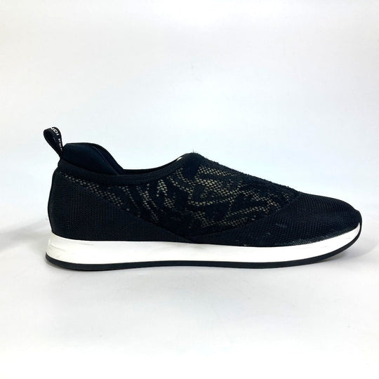 FENDI sneakers 8E8139 canvas black Zucca Women 36 Used Authentic