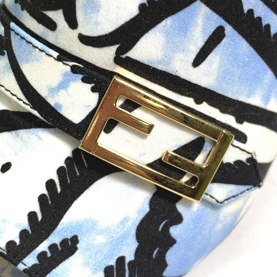 FENDI Sandals Canvas, Canvas blue Joshua Vides california sky Women 35 Used Authentic