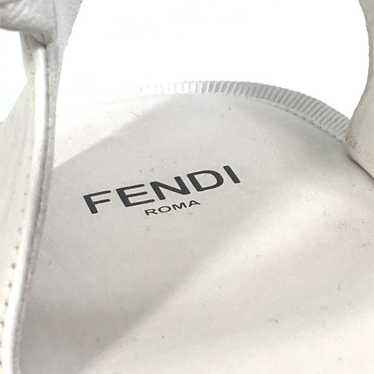FENDI Sandals leather white Platform espadrilles fendi rohm Women 36 Used Authentic