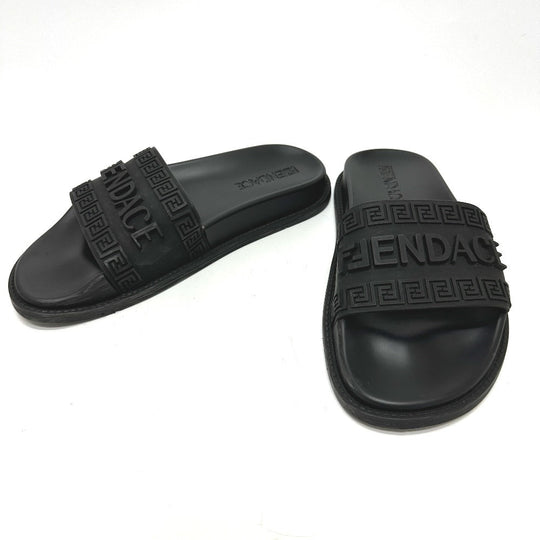 FENDI Sandals 8X8340 rubber black Versace VERSACE collaboration Fendace FENDACE Women 38 Used Authentic