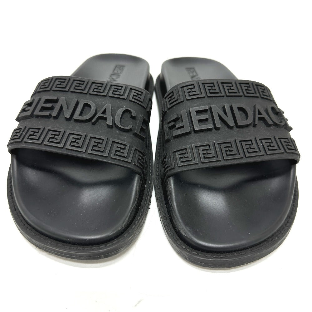 FENDI Sandals 8X8340 rubber black Versace VERSACE collaboration Fendace FENDACE Women 38 Used Authentic