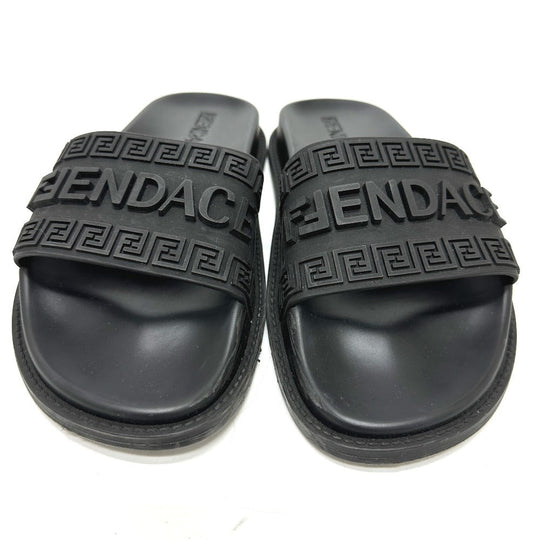 FENDI Sandals 8X8340 rubber black Versace VERSACE collaboration Fendace FENDACE Women 38 Used Authentic