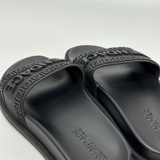 FENDI Sandals 8X8340 rubber black Versace VERSACE collaboration Fendace FENDACE Women 38 Used Authentic