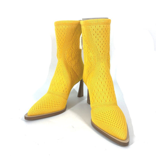 FENDI boots knit yellow Shoes shoes knitted boots Women 35 Used Authentic