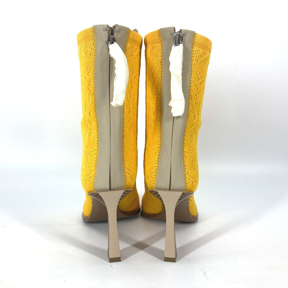 FENDI boots knit yellow Shoes shoes knitted boots Women 35 Used Authentic