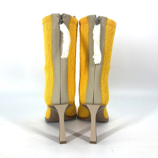 FENDI boots knit yellow Shoes shoes knitted boots Women 35 Used Authentic