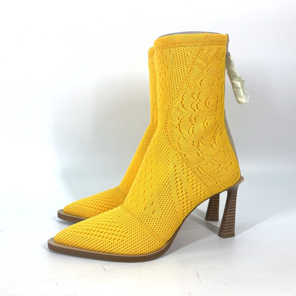 FENDI boots knit yellow Shoes shoes knitted boots Women 35 Used Authentic