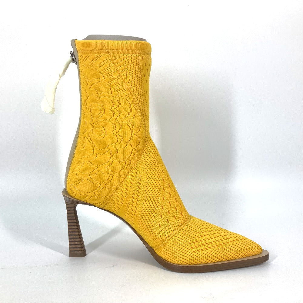 FENDI boots knit yellow Shoes shoes knitted boots Women 35 Used Authentic