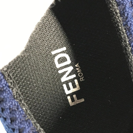 FENDI sneakers 7E1096 mesh blue Shoes shoes monster mens 6 Used Authentic