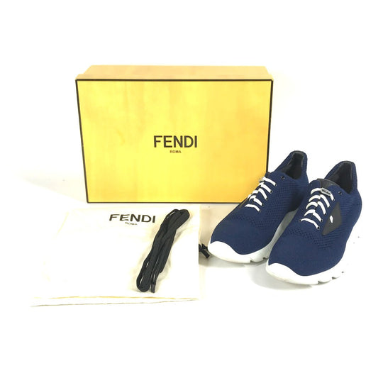FENDI sneakers 7E1096 mesh blue Shoes shoes monster mens 6 Used Authentic