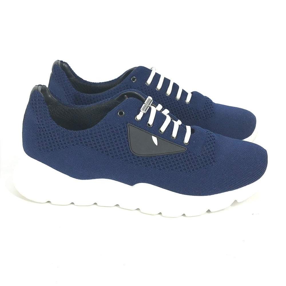 FENDI sneakers 7E1096 mesh blue Shoes shoes monster mens 6 Used Authentic