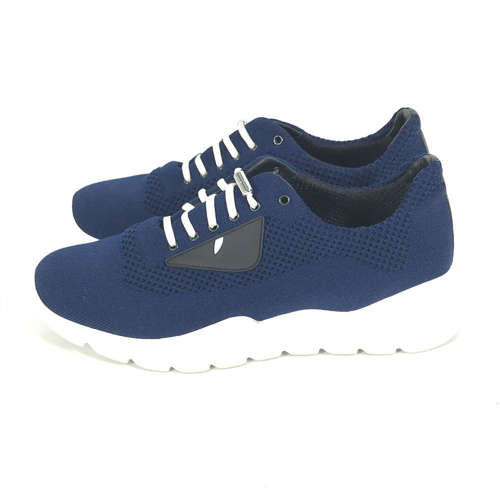 FENDI sneakers 7E1096 mesh blue Shoes shoes monster mens 6 Used Authentic
