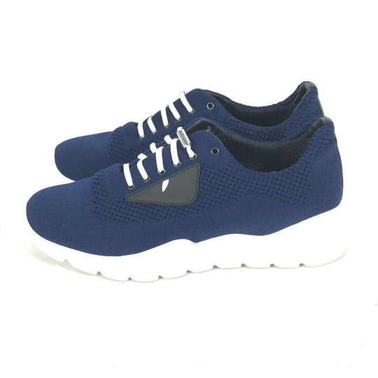 FENDI sneakers 7E1096 mesh blue Shoes shoes monster mens 6 Used Authentic