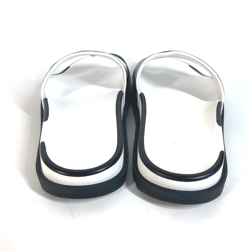 FENDI Sandals 7X1176 Leather, Rubber white Joshua Vides Collaboration logo mens 7 Used Authentic