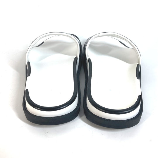 FENDI Sandals 7X1176 Leather, Rubber white Joshua Vides Collaboration logo mens 7 Used Authentic