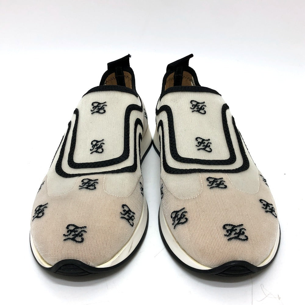 FENDI sneakers mesh white mesh Women 36 Used Authentic