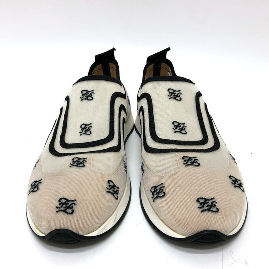 FENDI sneakers mesh white mesh Women 36 Used Authentic