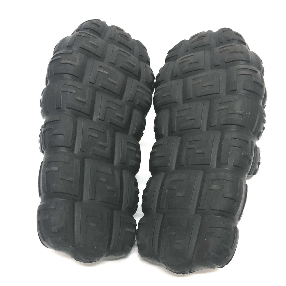 FENDI Sandals 7X1573 rubber black mens 8 Used Authentic