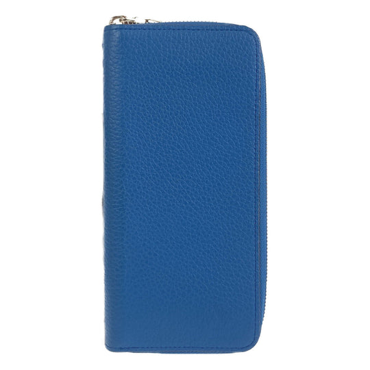 LOUIS VUITTON Long Wallet Purse M58411 leather blue Long Wallet Purse Zip Around Taurillon Clemence Leather Zippy Wallet Vertical mens Used Authentic