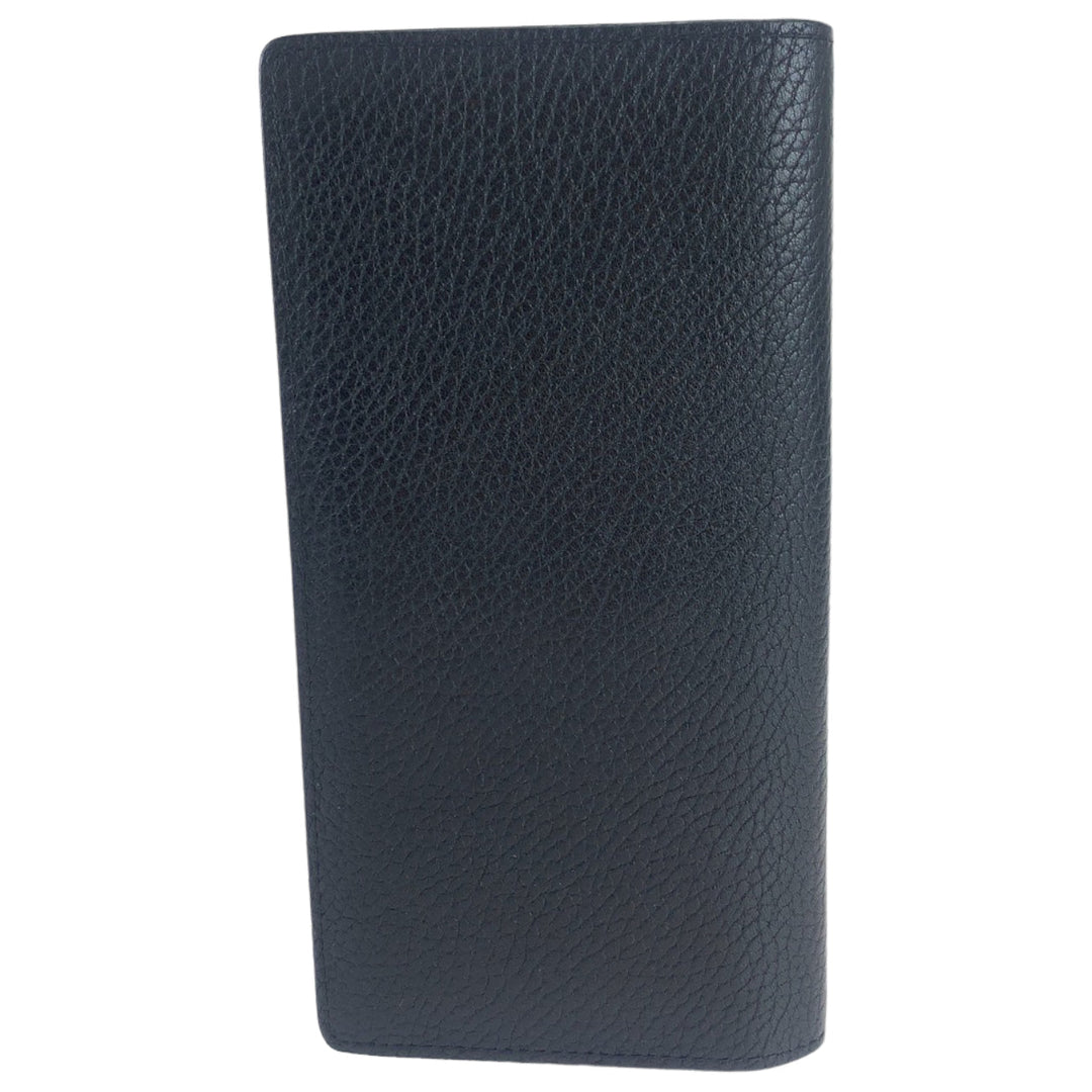 LOUIS VUITTON Long Wallet Purse M58192 leather Noir black black Long Wallet Purse Long wallet billfold Taurillon Clemence Leather Portefeuille Braza mens Used Authentic