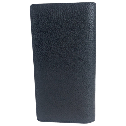 LOUIS VUITTON Long Wallet Purse M58192 leather Noir black black Long Wallet Purse Long wallet billfold Taurillon Clemence Leather Portefeuille Braza mens Used Authentic