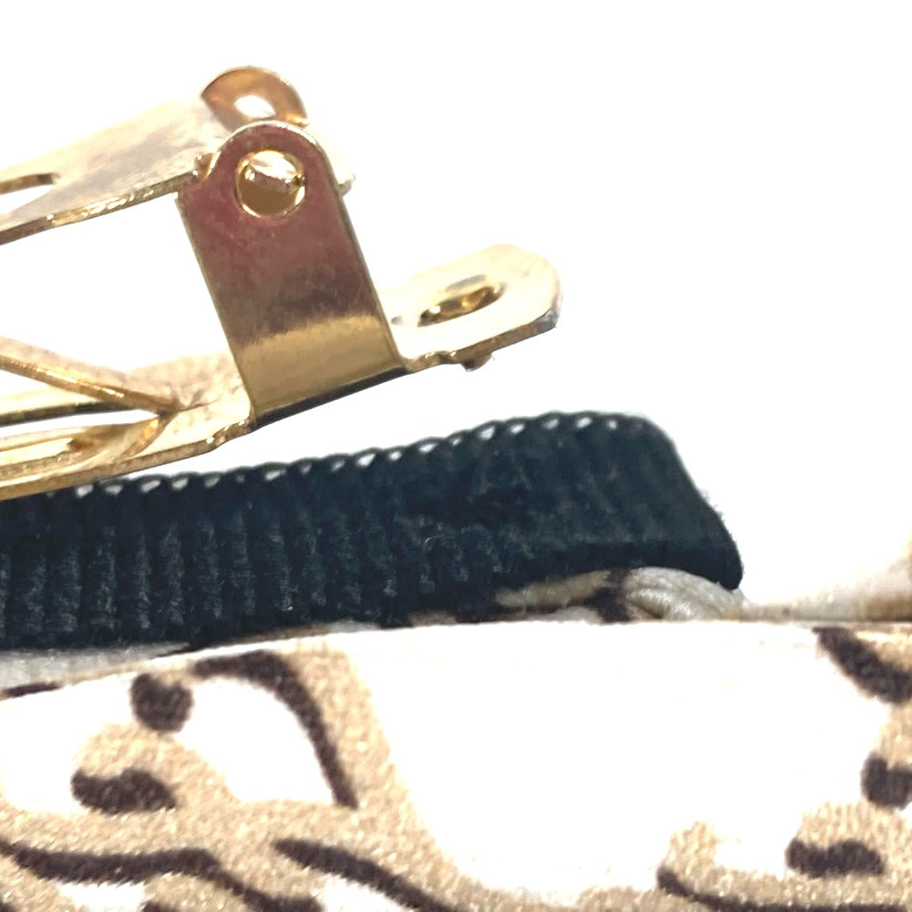 FENDI Valletta FXT114 silk beige logo ribbon Women Used Authentic