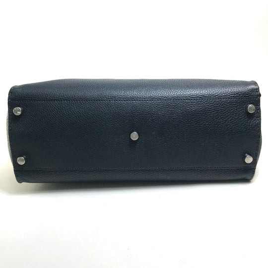 FENDI Business bag 7VA388 leather Navy x blue Celeria Peekaboo mens Used Authentic