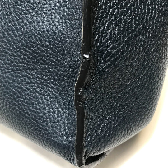 FENDI Business bag 7VA388 leather Navy x blue Celeria Peekaboo mens Used Authentic