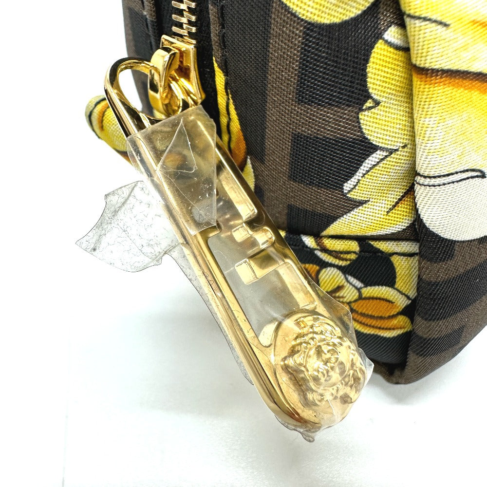 FENDI Pouch 8N0172 Nylon Brown Versace VERSACE collaboration Fendace FENDACE Women Used Authentic