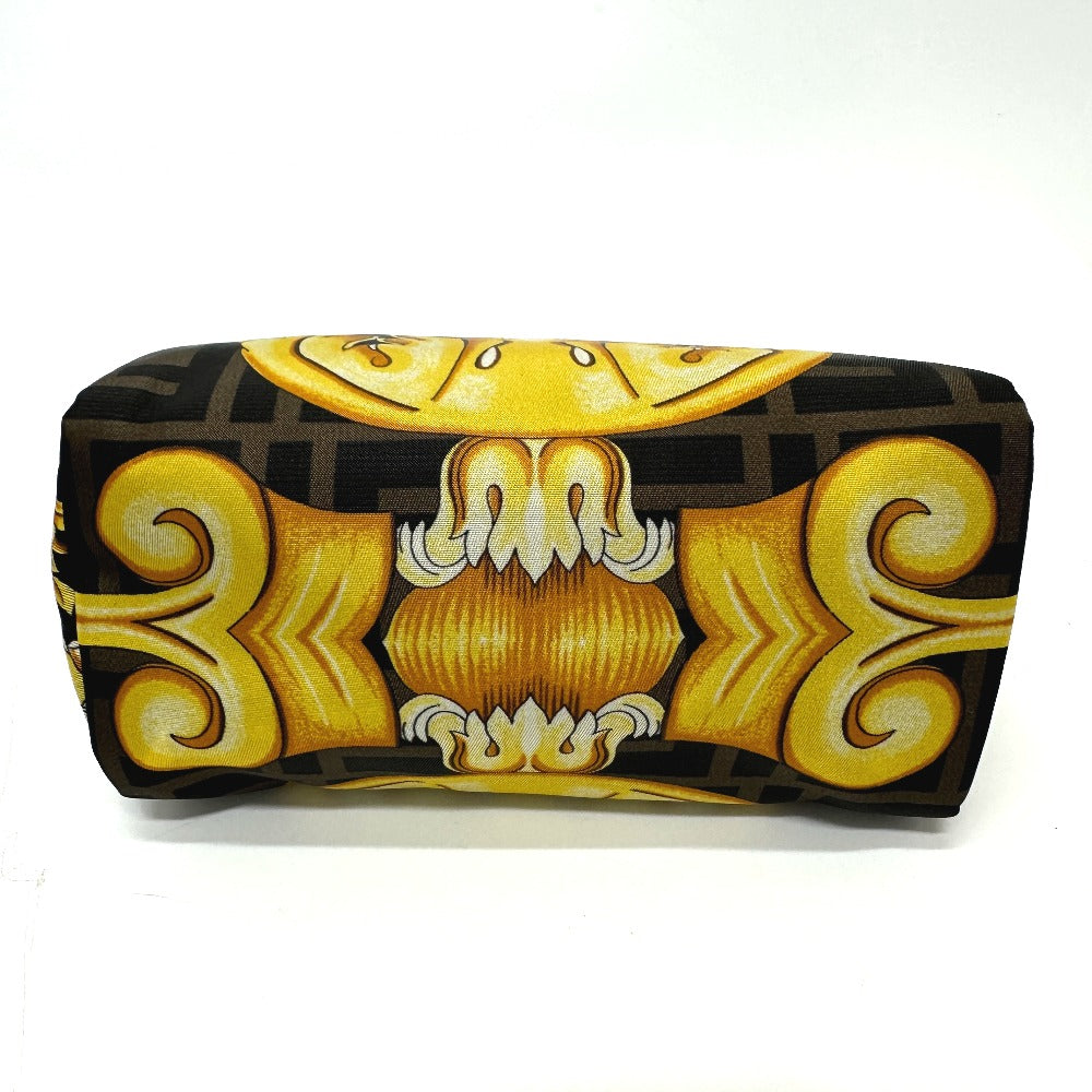 FENDI Pouch 8N0172 Nylon Brown Versace VERSACE collaboration Fendace FENDACE Women Used Authentic