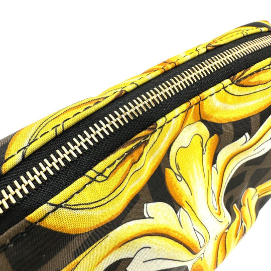 FENDI Pouch 8N0172 Nylon Brown Versace VERSACE collaboration Fendace FENDACE Women Used Authentic