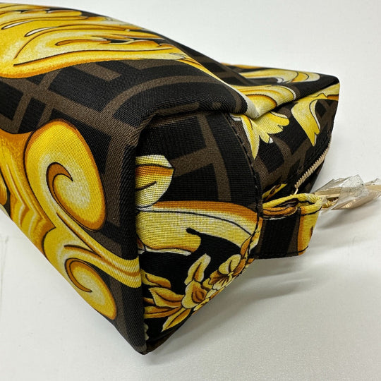 FENDI Pouch 8N0172 Nylon Brown Versace VERSACE collaboration Fendace FENDACE Women Used Authentic