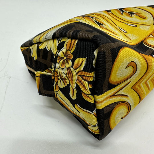 FENDI Pouch 8N0172 Nylon Brown Versace VERSACE collaboration Fendace FENDACE Women Used Authentic