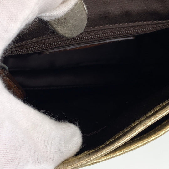 COACH Shoulder Bag canvas beige Signature With Calfskin