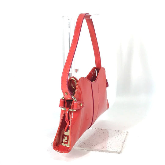 FENDI Handbag enamel pink By color Women Used Authentic