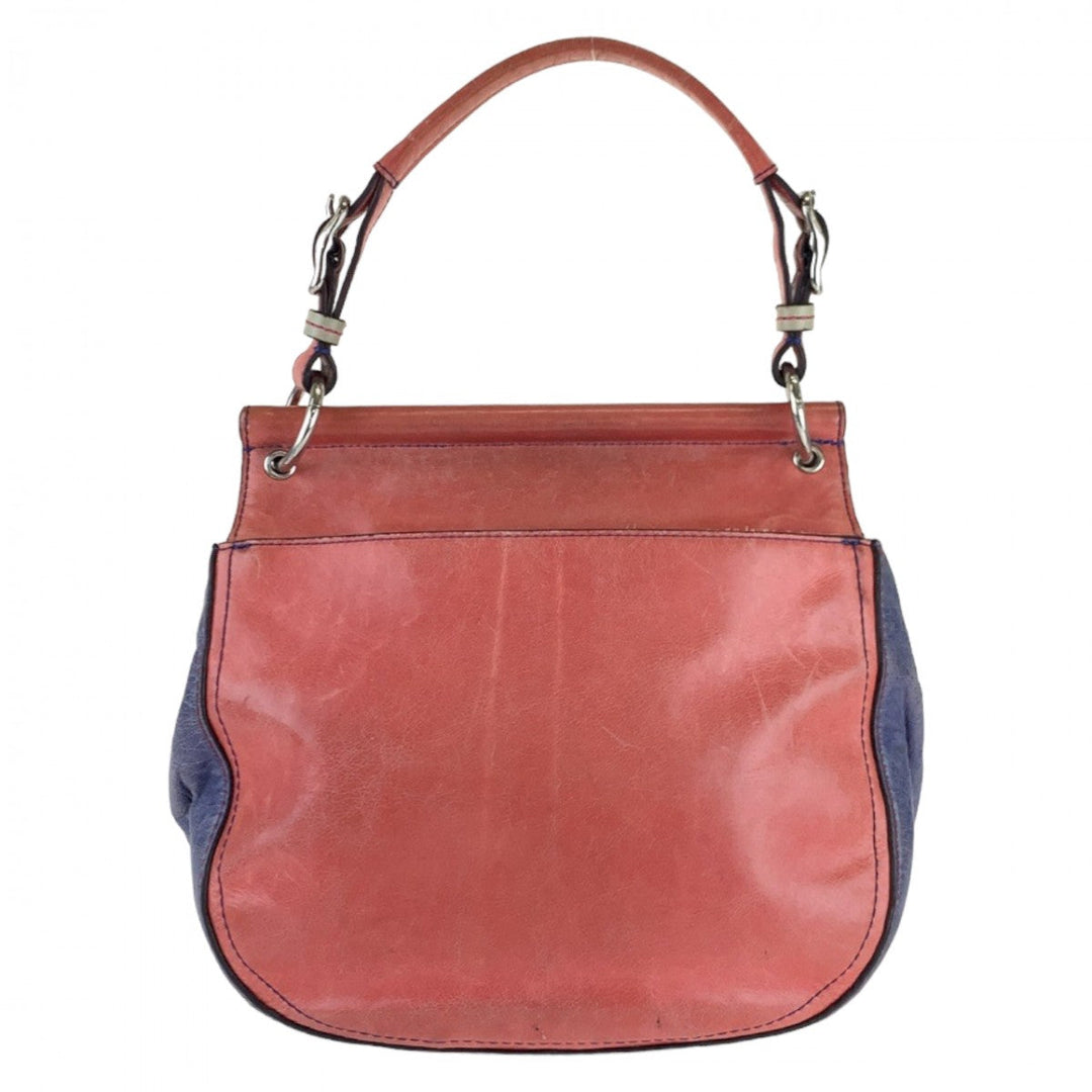 COACH Shoulder Bag leather pink Legacy