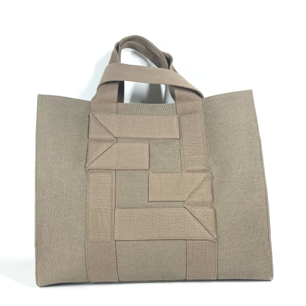 FENDI Tote Bag  7VA558 canvas khaki TOTE CANVAS mens Used Authentic