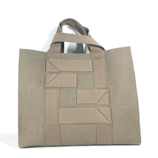 FENDI Tote Bag  7VA558 canvas khaki TOTE CANVAS mens Used Authentic