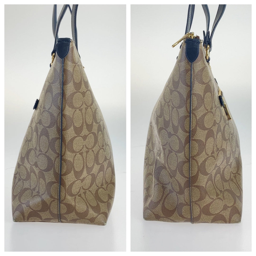 COACH Tote Bag canvas beige Signature