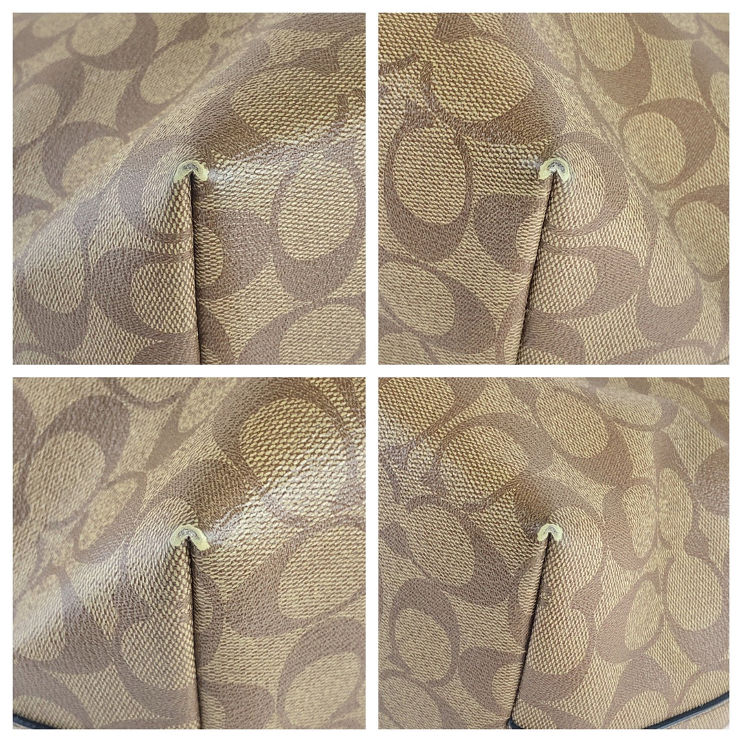 COACH Tote Bag canvas beige Signature