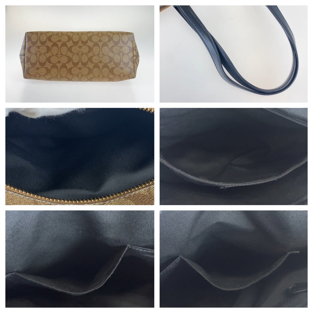 COACH Tote Bag canvas beige Signature