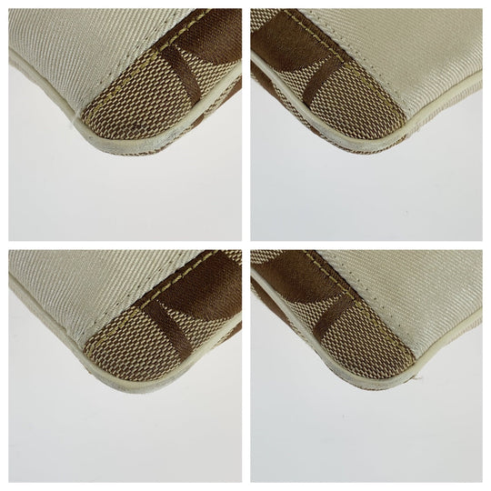 COACH Shoulder Bag canvas beige Signature