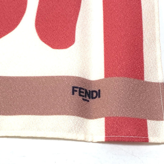FENDI scarf polyester pink Osaka Reopening Exclusive Novelty (Not for Sale) Furoshiki FENDI ROMA logo Women Used Authentic