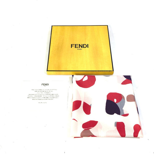 FENDI scarf polyester pink Osaka Reopening Exclusive Novelty (Not for Sale) Furoshiki FENDI ROMA logo Women Used Authentic