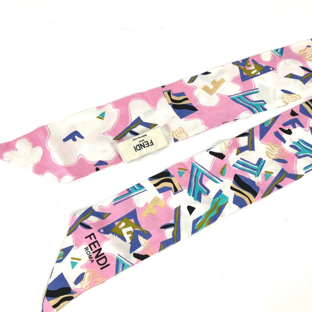 FENDI scarf silk pink Overall handle Rappie