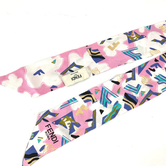 FENDI scarf silk pink Overall handle Rappie