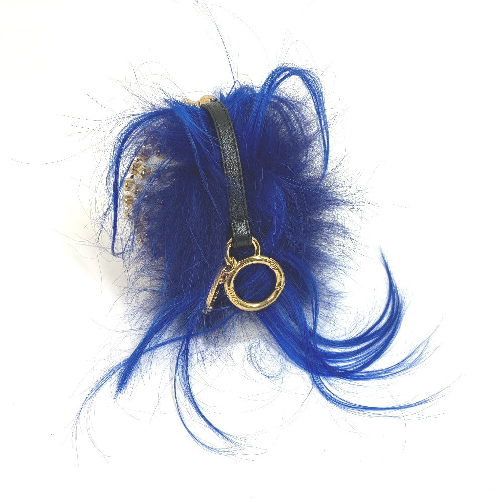 FENDI Bag charm 7AR492 leather multicolor Karl Lagerfeld Studded Panquito