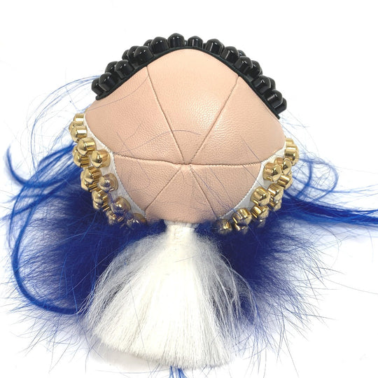 FENDI Bag charm 7AR492 leather multicolor Karl Lagerfeld Studded Panquito